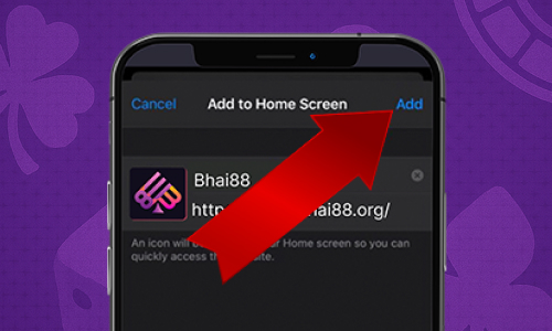 Tapping the Add button