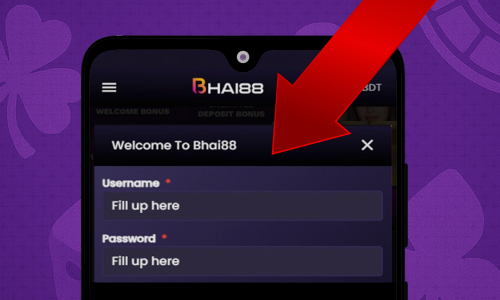 Entering login credentials