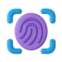 Fingerprint icon for secure access