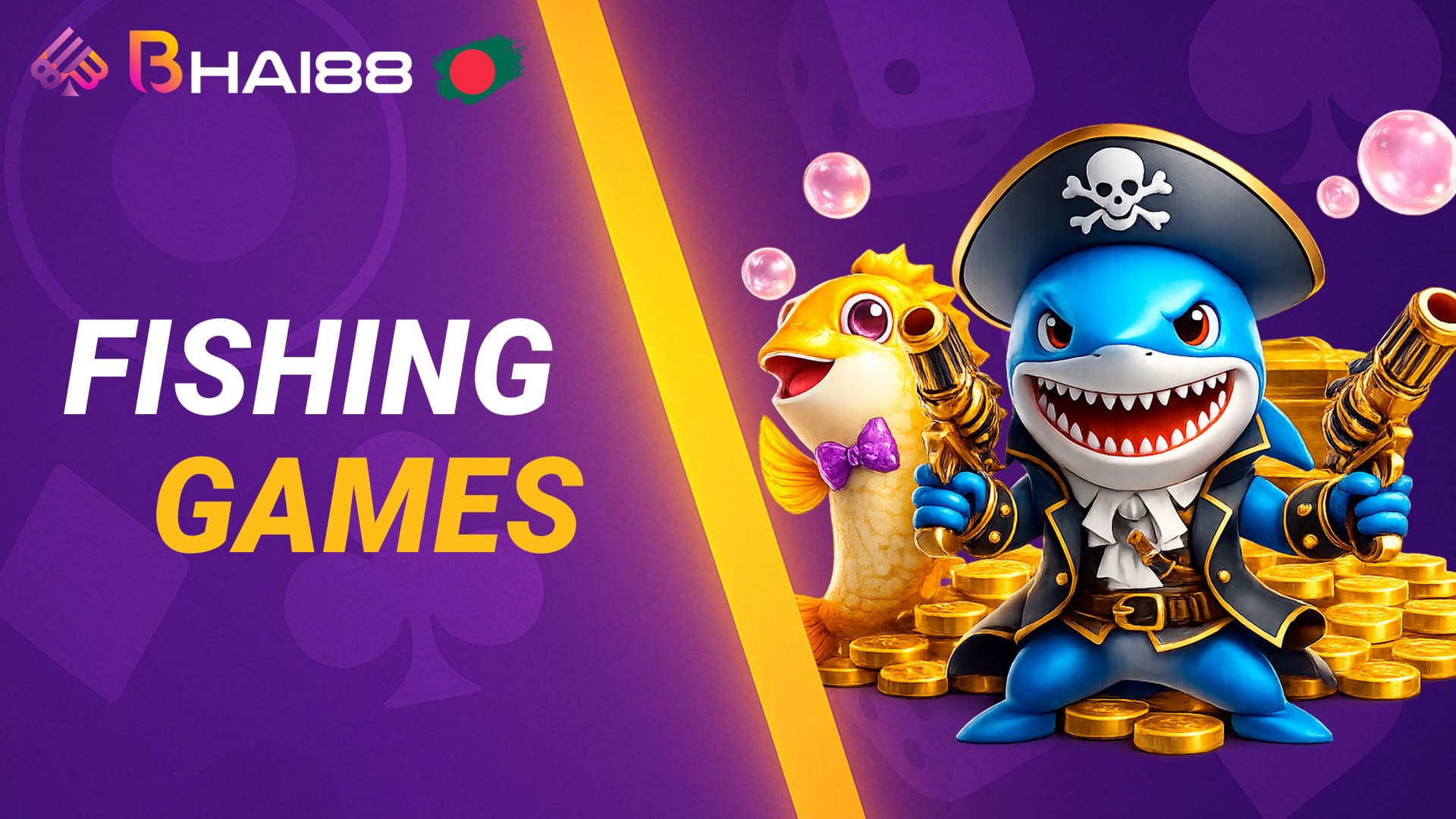 Fishing and arcade-style casino games