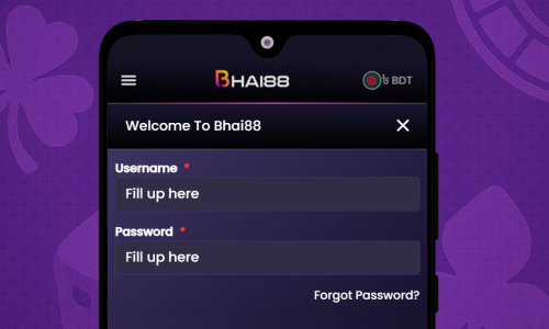 Enter Bhai88 account login and password